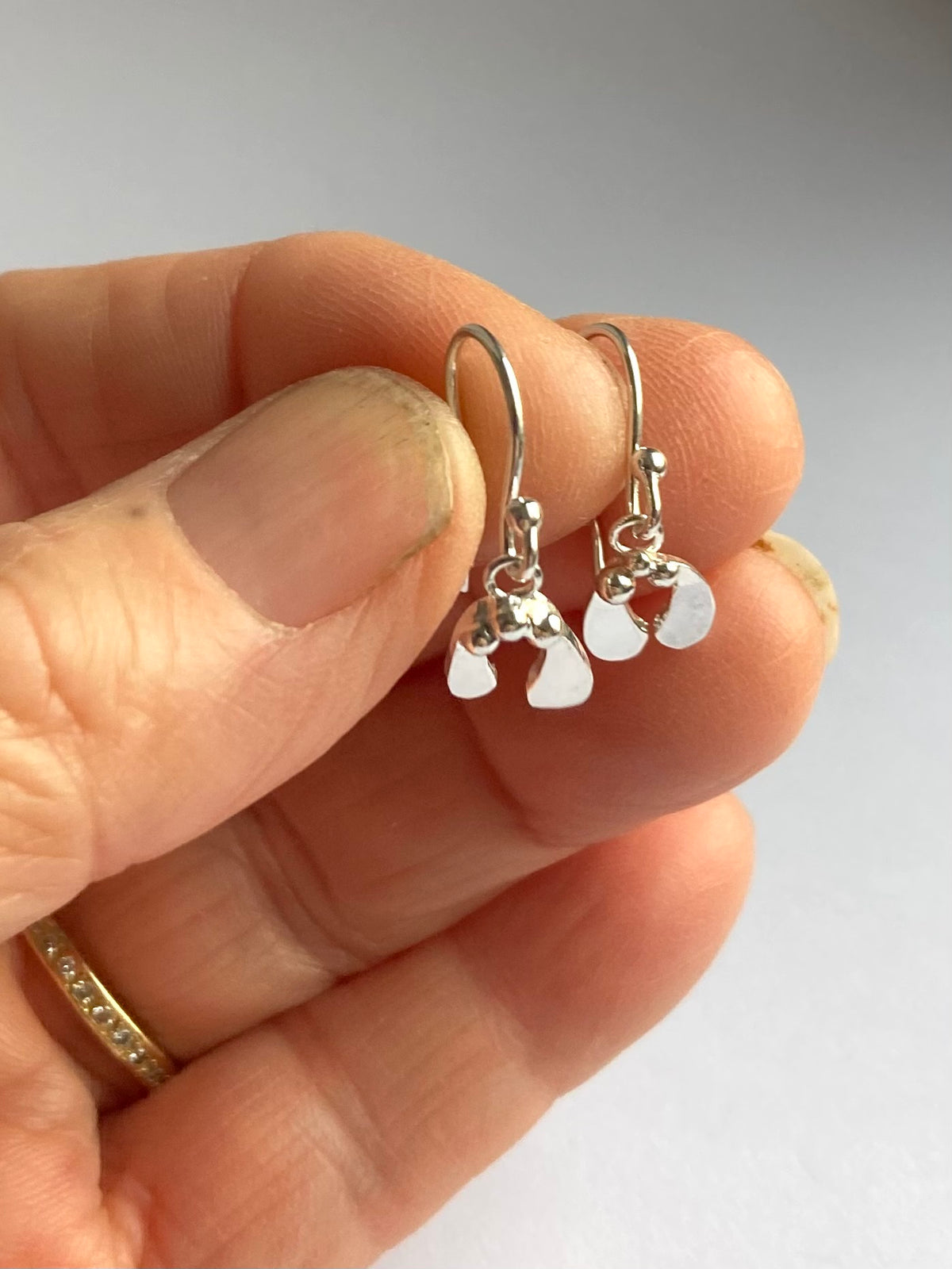 Greenwood Collection Medium Mistletoe theme Hook Earrings