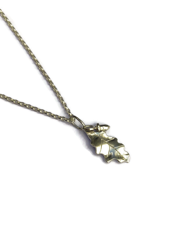 Small Oak and Acorn Pendant