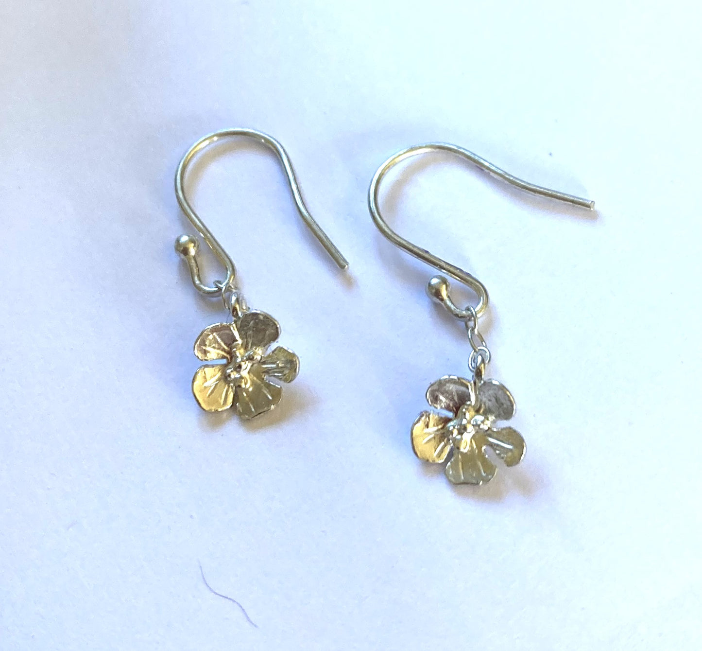 Always in Bloom - Speedwell Wildflower Drop Earrings
