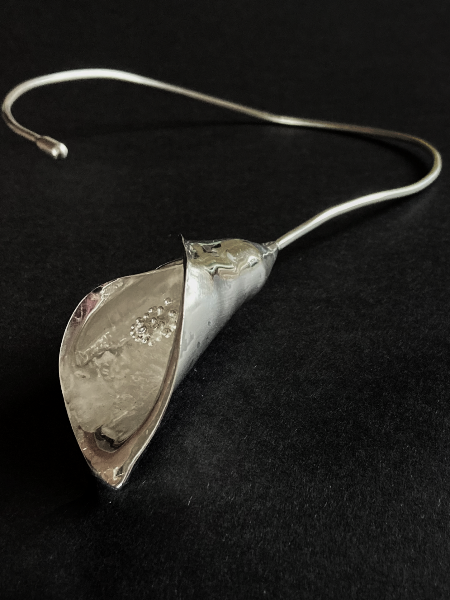 Cala Lily Torque Statement Botanical Necklace - This piece is will be showing in 'Plantae 25'