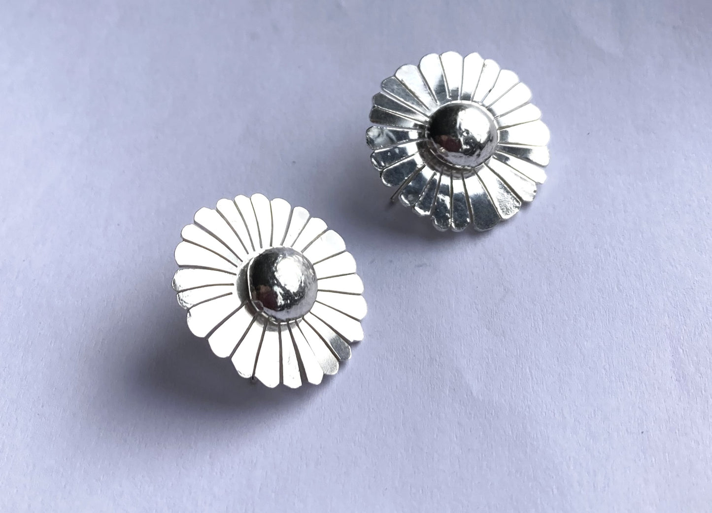 Large Daisy Earrings with Hidden Hook