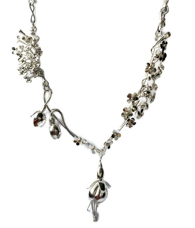 Granny's Garden botanical statement necklace